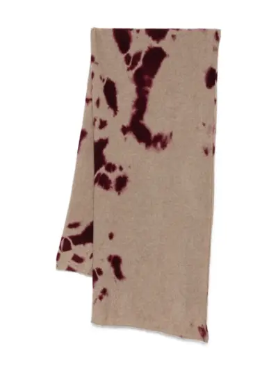 Suzusan tie-dye scarf - Brown