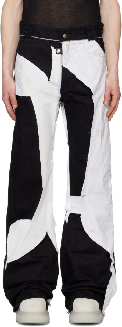 Swampgod White & Black Cutout & Swampwash Trousers