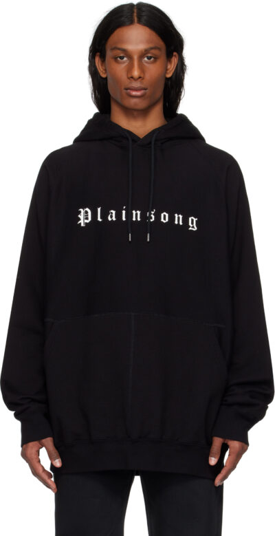 TAKAHIROMIYASHITA TheSoloist. Black Oversized 'Plainsong' Hoodie