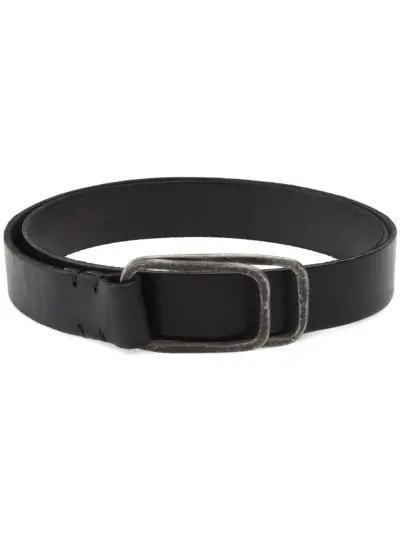 Tagliovivo thick leather belt - Black