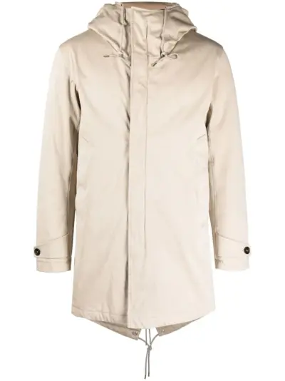 Ten C Core quilted duck-down parka - Neutrals