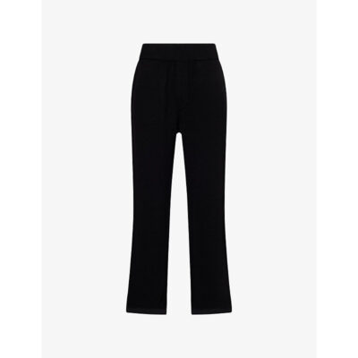 The Elder Statesman Mens The Elder Statesman Brushed Wide-Leg Cashmere Trousers