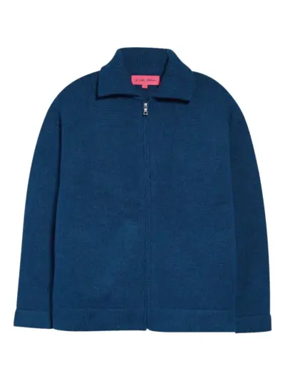The Elder Statesman zip-up cardigan - Blue