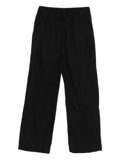 Thom Krom elastic-waist straight-leg trousers - Black