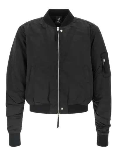 Thom Krom ribbed M J 75 bomber jacket - Black