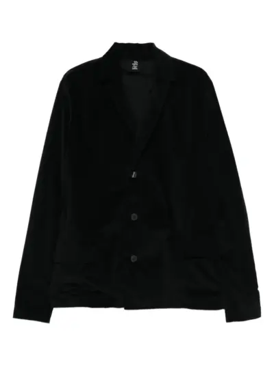 Thom Krom single-breasted velvet blazer - Black