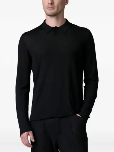 Transit buttoned pullover - Black
