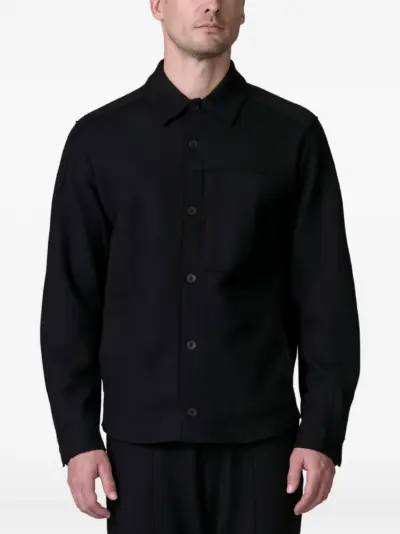 Transit virgin wool shirt jacket - Black