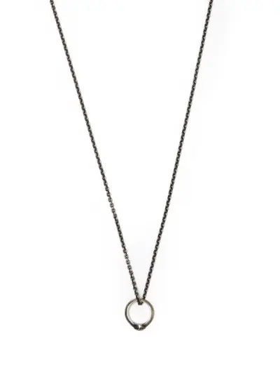 WERKSTATT:MÜNCHEN finger-ring charm necklace - Black