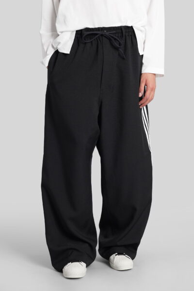 Y-3 Pants In Black Polyester