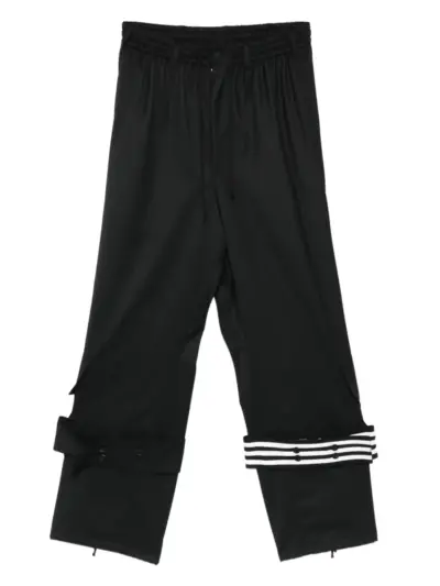 Y-3 elastic-waist track pants - Black
