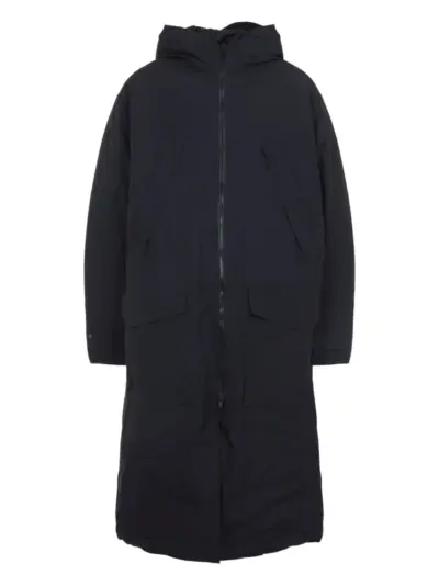 Y-3 hooded flap-pocket coat - Black