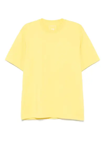 Y-3 logo-tape T-shirt - Yellow