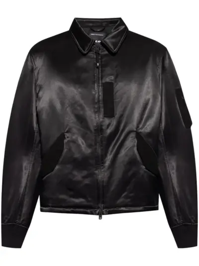 Y-3 panel-detail bomber jacket - Black