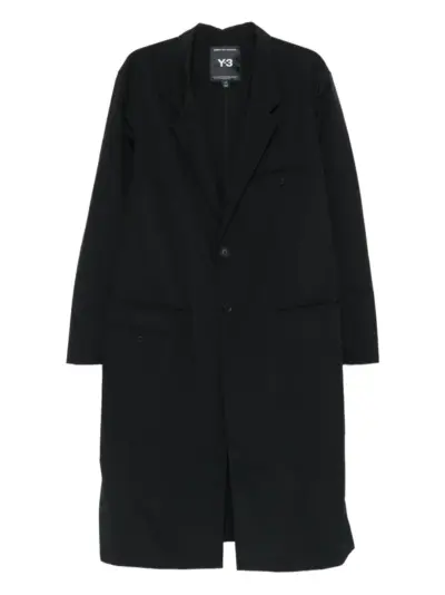 Y-3 welt-pockets coat - Black