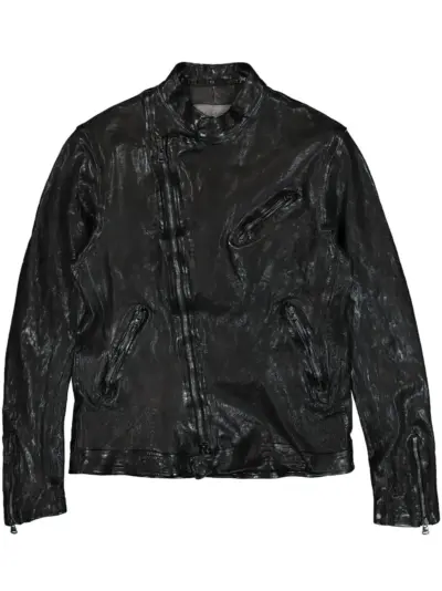 Yohji Yamamoto Backlash Double Riders biker jacket - Black