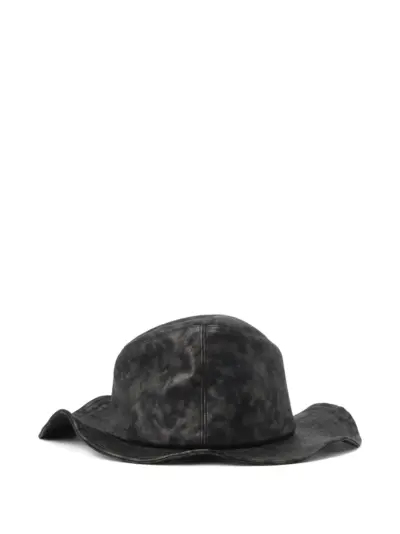 Yohji Yamamoto Ten Gallon sheep-leather hat - Black