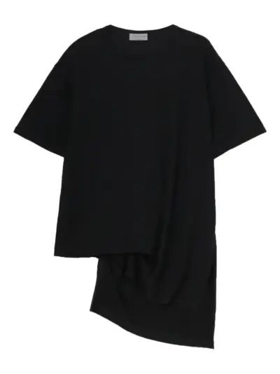 Yohji Yamamoto asymmetrical T-shirt - Black