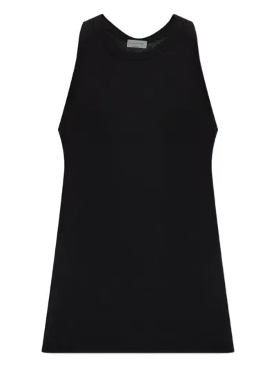 Yohji Yamamoto crew-neck tank top - Black