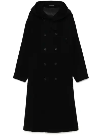Yohji Yamamoto double-breasted coat - Black