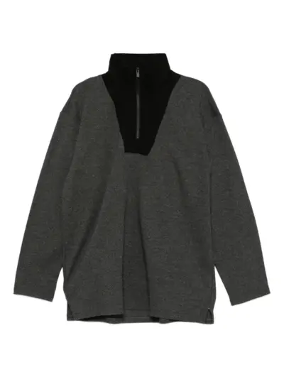 Yohji Yamamoto high-neck sweater - Grey