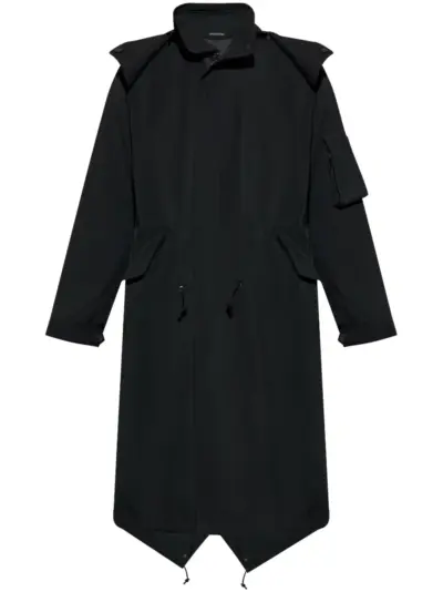 Yohji Yamamoto hooded trench coat - Black