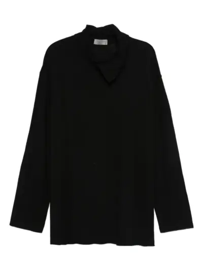 Yohji Yamamoto long-sleeved sweater - Black