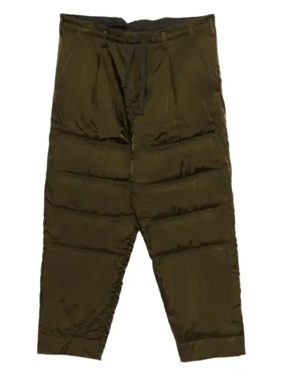 Yohji Yamamoto padded trousers - Green