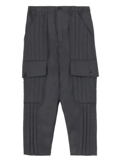 Yohji Yamamoto quilted trousers - Black