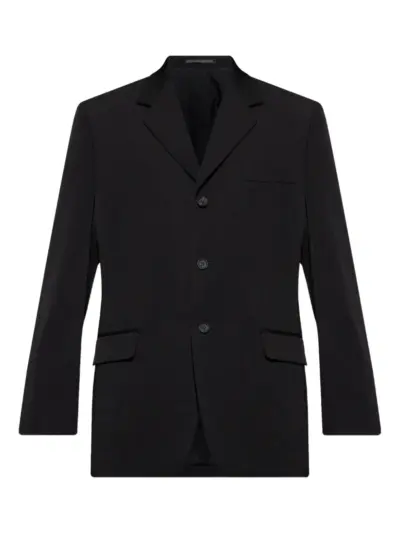 Yohji Yamamoto single-breasted blazer - Black