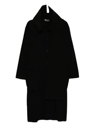 Yohji Yamamoto single-breasted coat - Black