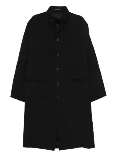 Yohji Yamamoto single-breasted coat - Black