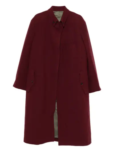 Yohji Yamamoto single-breasted coat - Red