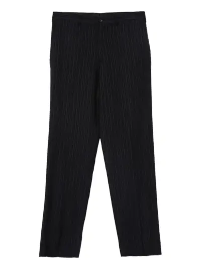 Yohji Yamamoto striped pants - Black