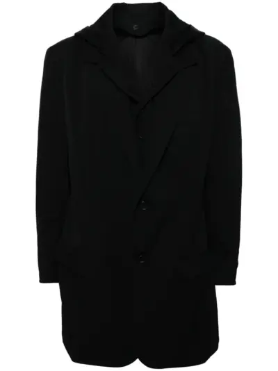 Yohji Yamamoto wool gabardine blazer - Black