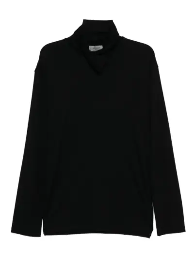 Yohji Yamamoto wool top - Black