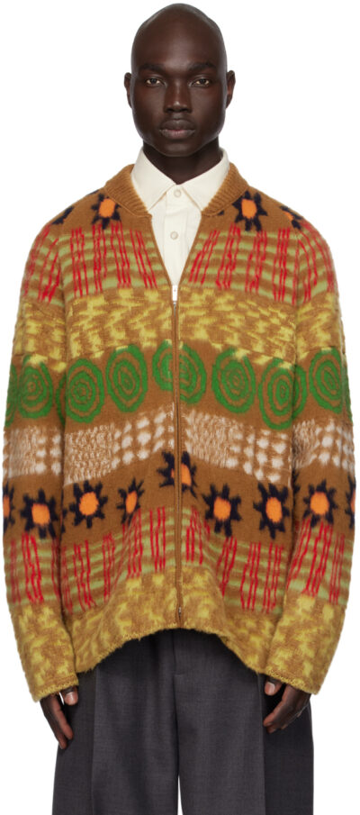ZEGNA x The Elder Statesman Multicolor Zip Bomber Jacket