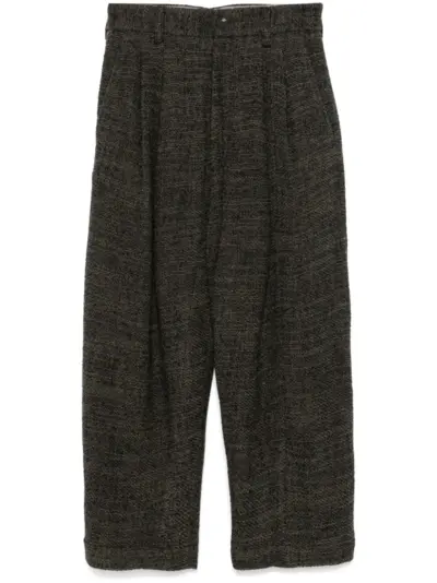 Ziggy Chen bouclé trousers - Brown