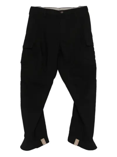 Ziggy Chen cargo straight-leg trousers - Black