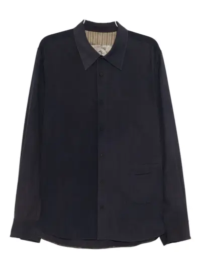 Ziggy Chen wool shirt - Blue