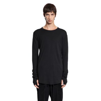 thom/krom Cotton T-Shirt with Hand Gaiters