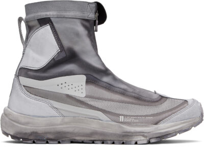 11 by Boris Bidjan Saberi Gray Salomon Edition Bamba 2 High V2 Sneakers