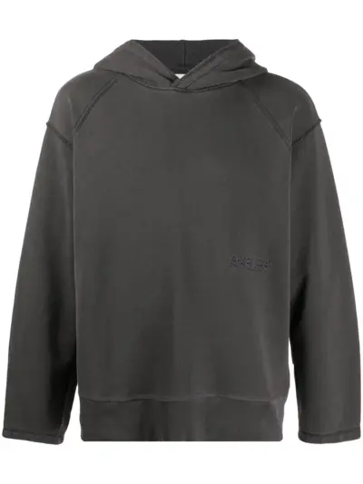 AMBUSH stitch-logo hoodie - Grey