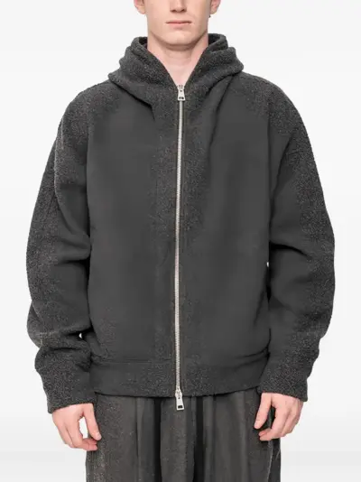 Andrea Ya'aqov zip-up hoodie - Grey