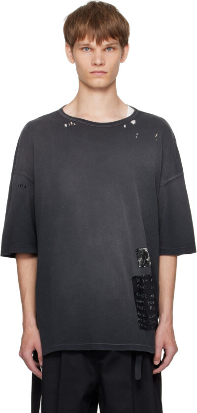 Ann Demeulemeester Black Dieter High-Comfort T-shirt
