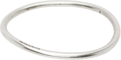 Ann Demeulemeester Silver Anouk Simple Bangle Bracelet