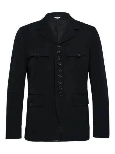 Comme des Garçons Homme Plus button-up wool jacket - Black