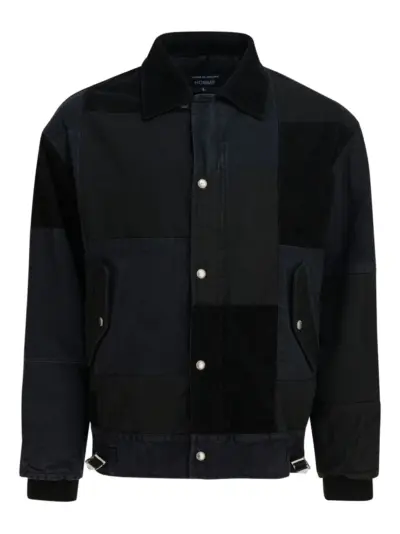 Comme des Garçons Homme corduroy-panels jacket - Black