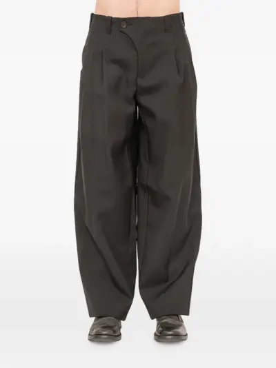 Devoa pleated trousers - Black