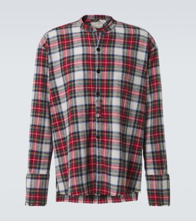 Greg Lauren Plaid cotton shirt